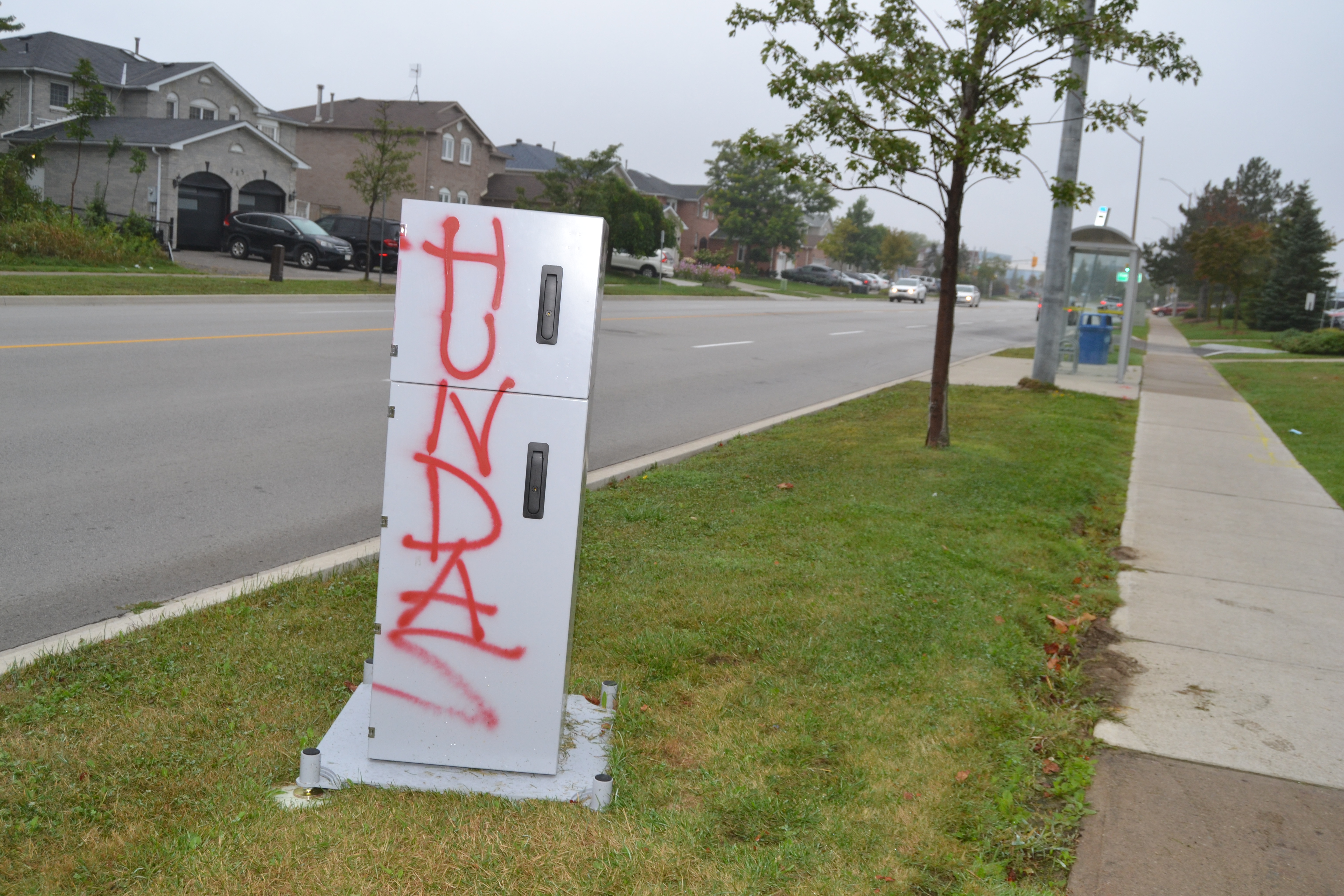 Vandals target speeding cameras in Brampton again!