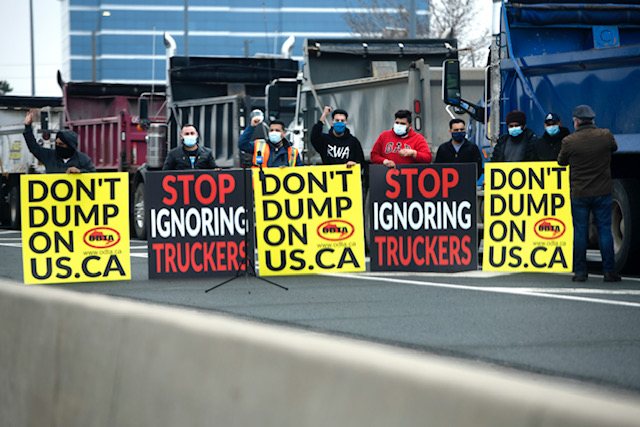 DUMP TRUCK INDUSTRY CONTINUES ‘DONTDUMPONUS.CA’ CAMPAIGN