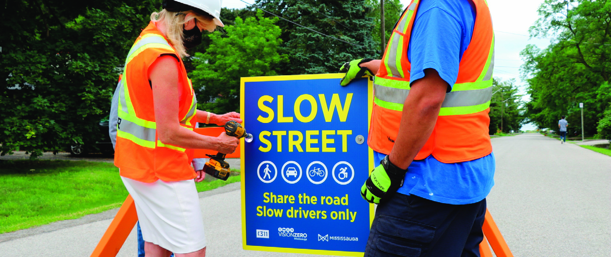 Slow Streets Roll Out in Mississauga Neighbourhoods