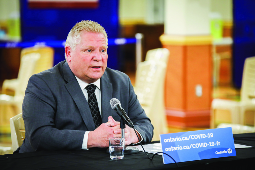 Vaccine passports not on the table, says Ford