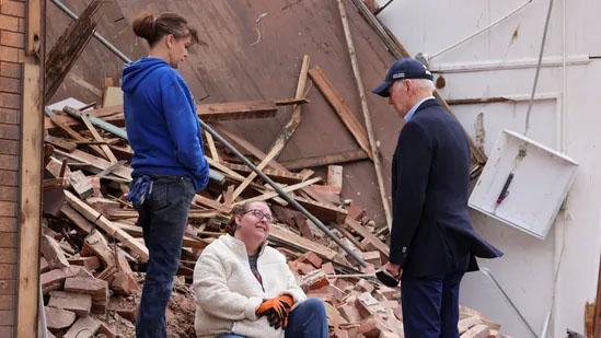 ‘Almost beyond belief’: Biden on tornado-ravaged Kentucky