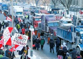 Thousands stage protest in Ottawa against Canada’s vaccine mandates