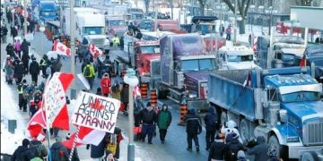 Thousands stage protest in Ottawa against Canada’s vaccine mandates