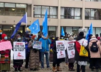 Tibetan groups in Canada protest China’s human rights violation