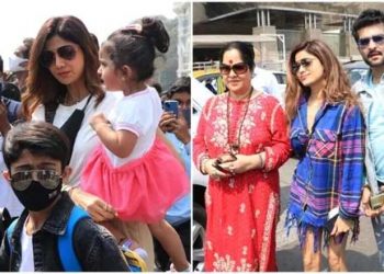 Shilpa Shetty, Shamita Shetty, mom Sunanda travel to Alibaug amid court summons, Raqesh Bapat joins the fam. Watch