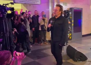 U2 singer Bono performs at Kyiv metro station amid war: ‘A beautiful day’……