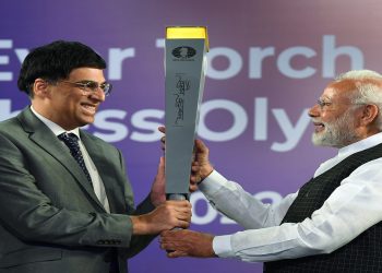 PM Modi Flags Off Historic Torch Relay For 44th Chess Olympiad