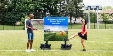 City of Brampton and renowned Canadian soccer player Atiba Hutchinson partner to bring soccer court to the city
